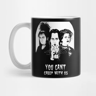 You Cant Creep With Us Wednesday Lydia Deetz Nancy Gothic Grunge Punk Spooky Halloween Gift Mug